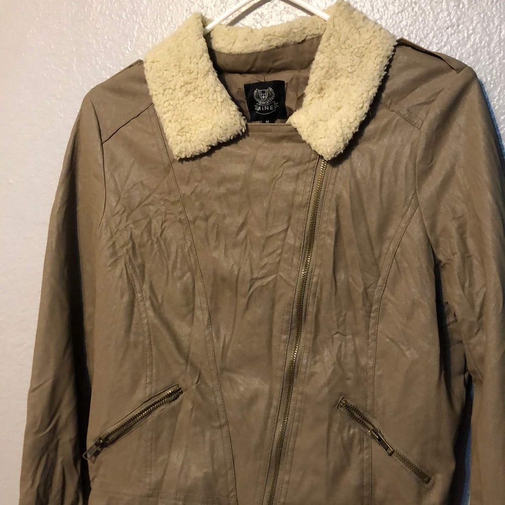 Faux leather jacket